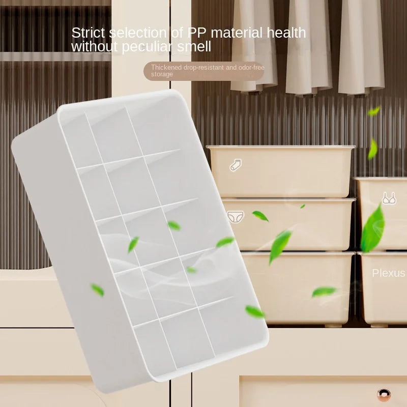 Lovely and Practical 3-Layer PP Plastic Rectangle Sustainable Multifunction Storage Box for Home Clothing Organization