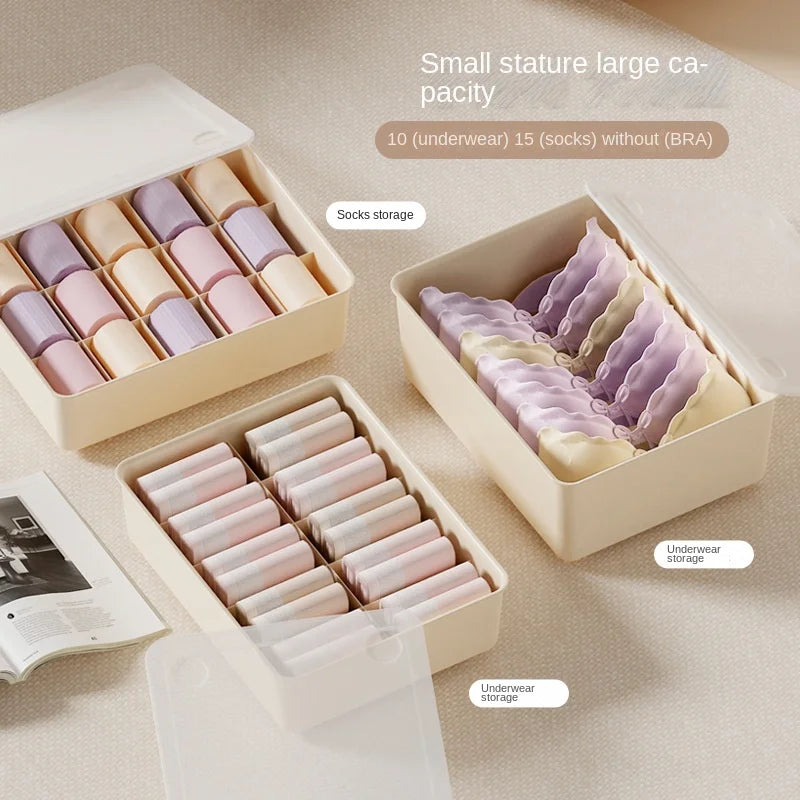 Lovely and Practical 3-Layer PP Plastic Rectangle Sustainable Multifunction Storage Box for Home Clothing Organization