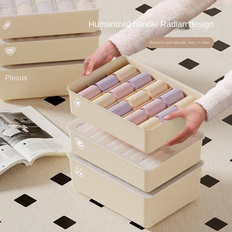 Lovely and Practical 3-Layer PP Plastic Rectangle Sustainable Multifunction Storage Box for Home Clothing Organization